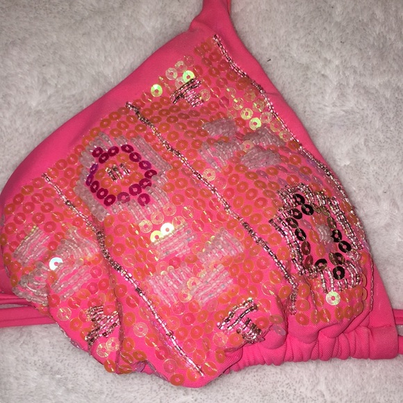 Sparkly Pink Bikini Top (Size Small) - Picture 2 of 2